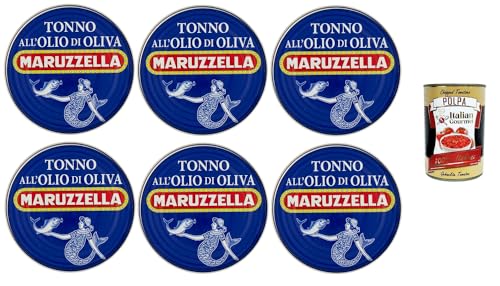 MARUZZELLA Tonno in olio d'oliva Thunfisch in Olivenöl 6x200gr + Italian Gourmet polpa 400g MARUZZELLA Tonno in olio d'oliva Thunfisch in Olivenöl 6x200gr + Italian Gourmet polpa 400g von Italian Gourmet E.R.