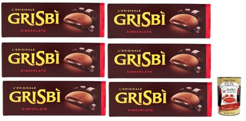 MATILDE VICENZI Biscotti Grisbi Cioccolato - Italienisches Biskuitgebäck mit Schokoladenfüllung 150g x 6 Pakete, biscuits cookies riegel + Italian Gourmet polpa 400g MATILDE VICENZI Biscotti Grisbi Cioccolato - Italienisches Biskuitgebäck mit Schokoladenfüllung 150g x 6 Pakete, biscuits cookies riegel + Italian Gourmet polpa 400g von Italian Gourmet E.R.