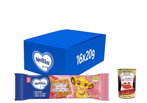 MELLIN Barretta, Gusto Lamponi Avena e Uvetta, Senza Glutine, dal 12° Mese, 16x 20g + Italian Gourmet polpa 400g MELLIN Barretta, Gusto Lamponi Avena e Uvetta, Senza Glutine, dal 12° Mese, 16x 20g + Italian Gourmet polpa 400g von Italian Gourmet E.R.