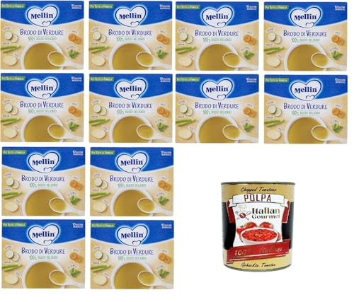 MELLIN Brodo di verdure, per tutta la famiglia Gemüsebrühe, für die ganze Familie 100% delikater Geschmack 12x80gr+ Italian Gourmet polpa 400g MELLIN Brodo di verdure, per tutta la famiglia Gemüsebrühe, für die ganze Familie 100% delikater Geschmack 12x80gr+ Italian Gourmet polpa 400g von Italian Gourmet E.R.