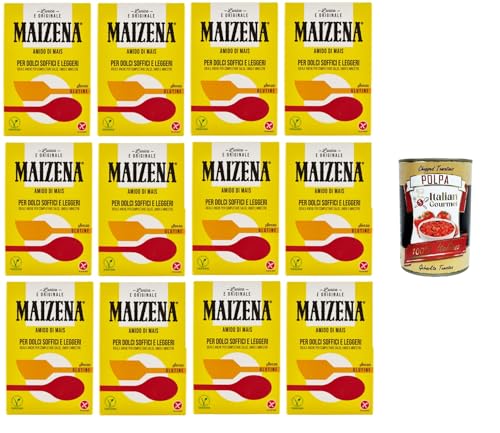 Maizena Amido di Mais Maisstärke für weiche und leichte Desserts 12x250 g+ Italian Gourmet polpa 400g Maizena Amido di Mais Maisstärke für weiche und leichte Desserts 12x250 g+ Italian Gourmet polpa 400g von Italian Gourmet E.R.
