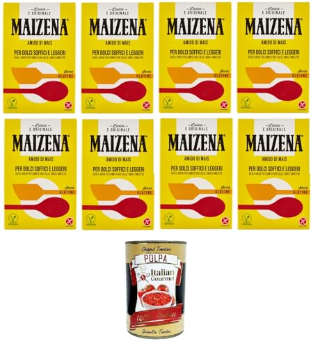 Maizena Amido di Mais Maisstärke für weiche und leichte Desserts 8x250 g+ Italian Gourmet polpa 400g Maizena Amido di Mais Maisstärke für weiche und leichte Desserts 8x250 g+ Italian Gourmet polpa 400g von Italian Gourmet E.R.