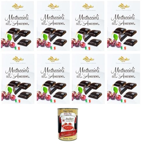 Maja Mini Mustaccioli Gusto Amarena Mini Mustaccioli Schwarzkirschgeschmack, klassisches Weihnachtsdessert 8x200gr + Italian Gourmet polpa 400g Maja Mini Mustaccioli Gusto Amarena Mini Mustaccioli Schwarzkirschgeschmack, klassisches Weihnachtsdessert 8x200gr + Italian Gourmet polpa 400g von Italian Gourmet E.R.