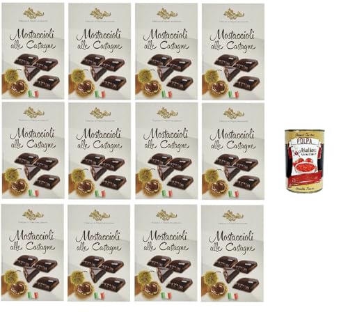 Maja Mustaccioli Alle Castagne Mustaccioli mit Kastanien, klassisches Weihnachtsdessert 12x200gr + Italian Gourmet polpa 400g Maja Mustaccioli Alle Castagne Mustaccioli mit Kastanien, klassisches Weihnachtsdessert 12x200gr + Italian Gourmet polpa 400g von Italian Gourmet E.R.