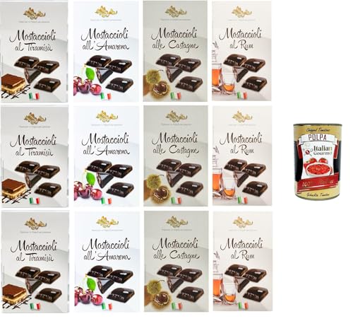 Maja Testpaket Mostaccioli Schwarzkirsche, Rum, Kastanien, Tiramisu Klassisches Weihnachtsdessert 12x 200gr + Italian Gourmet polpa 400g Maja Testpaket Mostaccioli Schwarzkirsche, Rum, Kastanien, Tiramisu Klassisches Weihnachtsdessert 12x 200gr + Italian Gourmet polpa 400g von Italian Gourmet E.R.