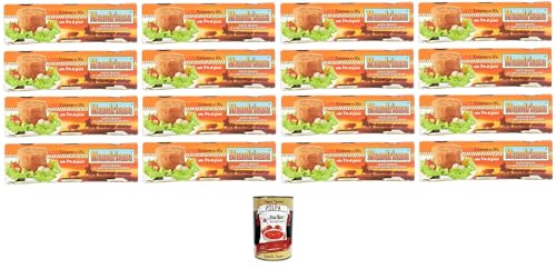 Mandriana, Piatto Pronto di Carne Bovina in gelatina Fertiggericht aus Rindfleisch in Gelee 16x270gr (3x90gr)+ Italian Gourmet polpa 400g von Italian Gourmet E.R.