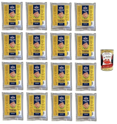 Marca Scudo- Tonno all'olio di semi HO.RE.CA in busta Thunfisch in Samenöl 16x 1000gr+ Italian Gourmet polpa 400g Marca Scudo- Tonno all'olio di semi HO.RE.CA in busta Thunfisch in Samenöl 16x 1000gr+ Italian Gourmet polpa 400g von Italian Gourmet E.R.