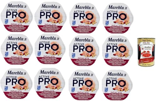 Mareblu Active Pro Insalata Con Tonno E Legumi Pro Salat mit Thunfisch und Hülsenfrüchten 12x220gr + Italian Gourmet polpa 400g Mareblu Active Pro Insalata Con Tonno E Legumi Pro Salat mit Thunfisch und Hülsenfrüchten 12x220gr + Italian Gourmet polpa 400g von Italian Gourmet E.R.