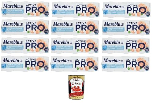 Mareblu Active Pro Tonno Al Naturale, Natural Thunfisch 12 Packungen 3x60gr +Italian Gourmet pelati 400gr Mareblu Active Pro Tonno Al Naturale, Natural Thunfisch 12 Packungen 3x60gr +Italian Gourmet pelati 400gr von Italian Gourmet E.R.