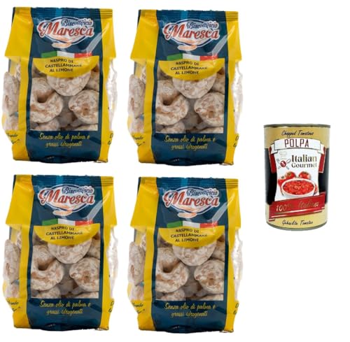 Maresca- Naspro di Castellammare a Limone Zitrone 4x200gr + Italian Gourmet Polpa di Pomodoro 400g Maresca- Naspro di Castellammare a Limone Zitrone 4x200gr + Italian Gourmet Polpa di Pomodoro 400g von Italian Gourmet E.R.