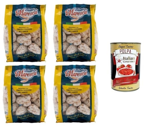 Maresca- Naspro di Castellammare all’Anice Aniskekse 4x 200gr + Italian Gourmet Polpa di Pomodoro 400g Maresca- Naspro di Castellammare all’Anice Aniskekse 4x 200gr + Italian Gourmet Polpa di Pomodoro 400g von Italian Gourmet E.R.