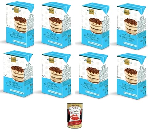 Master Martini- Dessert al Mascarpone per Tiramisù Mascarpone-Dessert für Tiramisu 8x1lt + Italian Gourmet Polpa 400g Master Martini- Dessert al Mascarpone per Tiramisù Mascarpone-Dessert für Tiramisu 8x1lt + Italian Gourmet Polpa 400g von Italian Gourmet E.R.