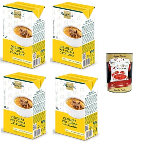 Master Martini- Dessert per Crema Catalana Dessertbasis für Crema Catalana 4x1lt + Italian Gourmet Polpa 400g Master Martini- Dessert per Crema Catalana Dessertbasis für Crema Catalana 4x1lt + Italian Gourmet Polpa 400g von Italian Gourmet E.R.