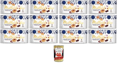 Matilde Vicenzi Millevoglie Fabbri, Fabbri-Blätterteighäppchen mit einem Herz aus Schwarzkirschen 12x90gr + Italian Gourmet Polpa di Pomodoro 400g Matilde Vicenzi Millevoglie Fabbri, Fabbri-Blätterteighäppchen mit einem Herz aus Schwarzkirschen 12x90gr + Italian Gourmet Polpa di Pomodoro 400g von Italian Gourmet E.R.