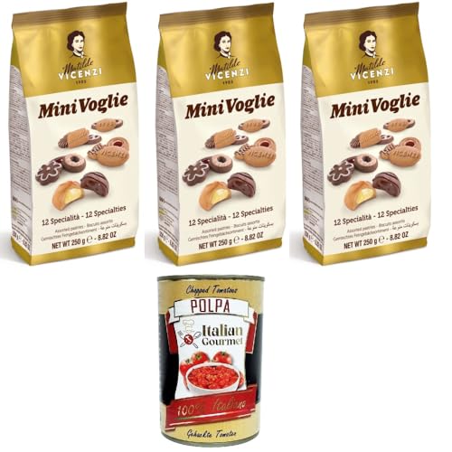 Matilde Vicenzi Mini voglie Assortite Verschiedene Kekse 3x 250gr+ Italian Gourmet polpa 400g Matilde Vicenzi Mini voglie Assortite Verschiedene Kekse 3x 250gr+ Italian Gourmet polpa 400g von Italian Gourmet E.R.