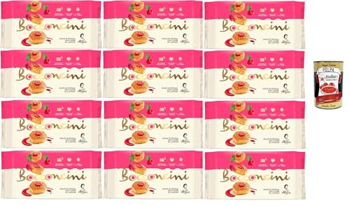 Matilde Vicenzi millefoglie Bocconcini Ripieno di Farcitura al Lampone ,Blätterteigbacken,knusprige und zarte,snack Himbeerfüllung creme 12x 90g + Italian gourmet polpa 400g Matilde Vicenzi millefoglie Bocconcini Ripieno di Farcitura al Lampone ,Blätterteigbacken,knusprige und zarte,snack Himbeerfüllung creme 12x 90g + Italian gourmet polpa 400g von Italian Gourmet E.R.