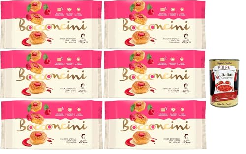 Matilde Vicenzi millefoglie Bocconcini Ripieno di Farcitura al Lampone ,Blätterteigbacken,knusprige und zarte,snack Himbeerfüllung creme 6x 90g + Italian gourmet polpa 400g Matilde Vicenzi millefoglie Bocconcini Ripieno di Farcitura al Lampone ,Blätterteigbacken,knusprige und zarte,snack Himbeerfüllung creme 6x 90g + Italian gourmet polpa 400g von Italian Gourmet E.R.