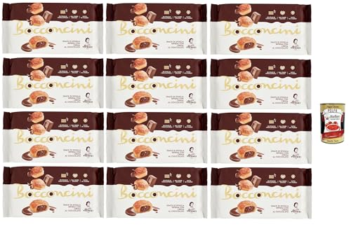 Matilde Vicenzi millefoglie Bocconcini al cioccolato, Blätterteigbacken, knusprige und zarte, süße Snack aus raffiniertem Gebäck, gefüllt mit Schokoladencreme 12x 100g + Italian gourmet polpa 400g Matilde Vicenzi millefoglie Bocconcini al cioccolato, Blätterteigbacken, knusprige und zarte, süße Snack aus raffiniertem Gebäck, gefüllt mit Schokoladencreme 12x 100g + Italian gourmet polpa 400g von Italian Gourmet E.R.