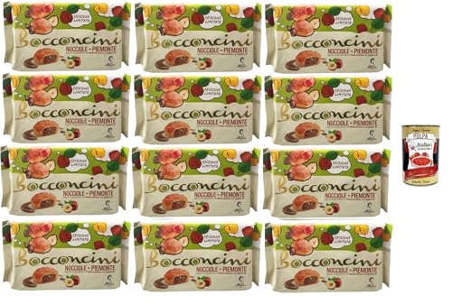 Matilde Vicenzi millefoglie Bocconcini con Crema alle Nocciole IGP,Blätterteigbacken,knusprige und zarte,süße Snack, gefüllt mit Mit Piedmont Haselnusscreme IGP 12x 100g + Italian gourmet polpa 400g Matilde Vicenzi millefoglie Bocconcini con Crema alle Nocciole IGP,Blätterteigbacken,knusprige und zarte,süße Snack, gefüllt mit Mit Piedmont Haselnusscreme IGP 12x 100g + Italian gourmet polpa 400g von Italian Gourmet E.R.