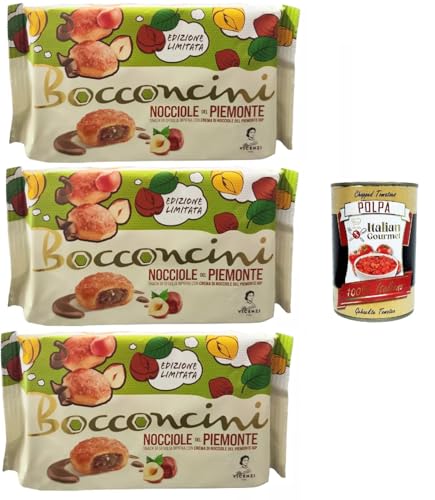 Matilde Vicenzi millefoglie Bocconcini con Crema alle Nocciole IGP,Blätterteigbacken,knusprige und zarte,süße Snack, gefüllt mit Mit Piedmont Haselnusscreme IGP 3x 100g + Italian gourmet polpa 400g Matilde Vicenzi millefoglie Bocconcini con Crema alle Nocciole IGP,Blätterteigbacken,knusprige und zarte,süße Snack, gefüllt mit Mit Piedmont Haselnusscreme IGP 3x 100g + Italian gourmet polpa 400g von Italian Gourmet E.R.
