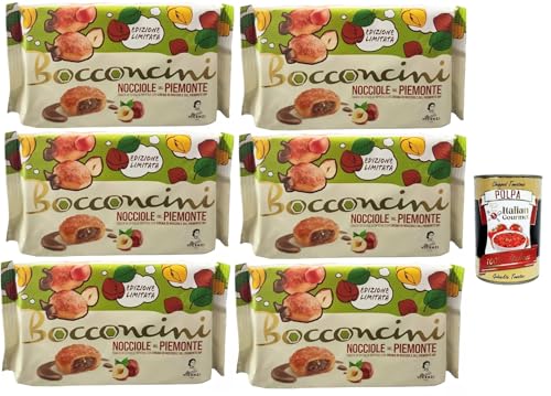 Matilde Vicenzi millefoglie Bocconcini con Crema alle Nocciole IGP,Blätterteigbacken,knusprige und zarte,süße Snack, gefüllt mit Mit Piedmont Haselnusscreme IGP 6x 100g + Italian gourmet polpa 400g Matilde Vicenzi millefoglie Bocconcini con Crema alle Nocciole IGP,Blätterteigbacken,knusprige und zarte,süße Snack, gefüllt mit Mit Piedmont Haselnusscreme IGP 6x 100g + Italian gourmet polpa 400g von Italian Gourmet E.R.
