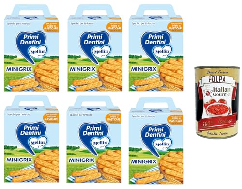 Mellin MiniGrix Primi Dentin Erste Zähne 6x180gr + Italian Gourmet polpa 400g Mellin MiniGrix Primi Dentin Erste Zähne 6x180gr + Italian Gourmet polpa 400g von Italian Gourmet E.R.