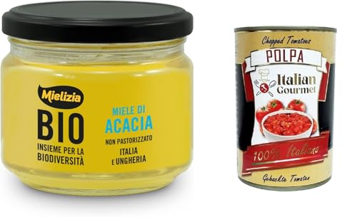 Mielizia Miele Di Acacia Non pastorizzato Unpasteurisierter Akazienhonig 300gr + Italian Gourmet polpa 400g Mielizia Miele Di Acacia Non pastorizzato Unpasteurisierter Akazienhonig 300gr + Italian Gourmet polpa 400g von Italian Gourmet E.R.