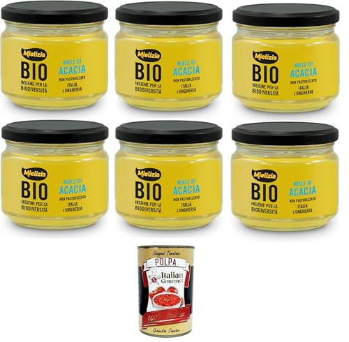 Mielizia Miele Di Acacia Non pastorizzato Unpasteurisierter Akazienhonig 6x300gr + Italian Gourmet polpa 400g Mielizia Miele Di Acacia Non pastorizzato Unpasteurisierter Akazienhonig 6x300gr + Italian Gourmet polpa 400g von Italian Gourmet E.R.