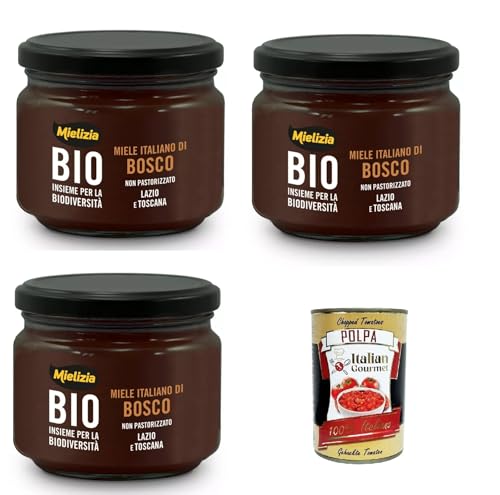 Mielizia Miele Di Bosco Non pastorizzato Unpasteurisierter Waldhonig 3x300gr + Italian Gourmet polpa 400g Mielizia Miele Di Bosco Non pastorizzato Unpasteurisierter Waldhonig 3x300gr + Italian Gourmet polpa 400g von Italian Gourmet E.R.