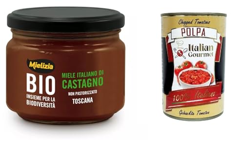 Mielizia Miele Italiano di Castagno Non pastorizzato Unpasteurisierter italienischer Kastanienhonig 1x300gr + Italian Gourmet polpa 400g Mielizia Miele Italiano di Castagno Non pastorizzato Unpasteurisierter italienischer Kastanienhonig 1x300gr + Italian Gourmet polpa 400g von Italian Gourmet E.R.
