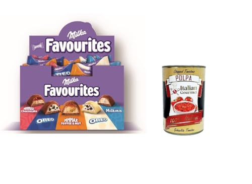 Milka Favorites Pralinen 1 kg Display: Einzigartige und unverwechselbare Pralinen mit einem tollen Mix aus Füllungen, Einlagen und Überzügen. + Italian Gourmet polpa 400g Milka Favorites Pralinen 1 kg Display: Einzigartige und unverwechselbare Pralinen mit einem tollen Mix aus Füllungen, Einlagen und Überzügen. + Italian Gourmet polpa 400g von Italian Gourmet E.R.