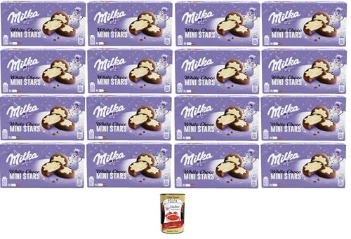 Milka White Choco Mini Stars,Weiße Schoko-Ministerne, 16x150 gr+ Italian Gourmet Polpa di Pomodoro 400g Milka White Choco Mini Stars,Weiße Schoko-Ministerne, 16x150 gr+ Italian Gourmet Polpa di Pomodoro 400g von Italian Gourmet E.R.