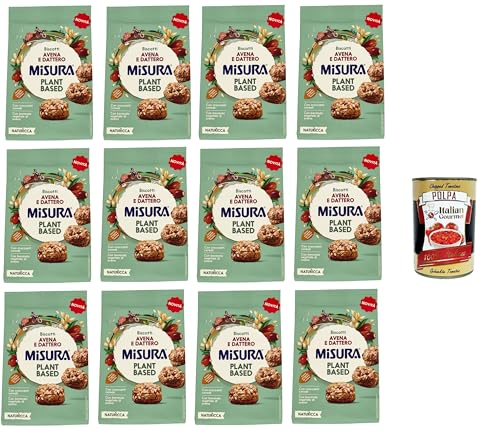 Misura, Naturìcca Plant Based biscotti avena e dattero,Naturìcca Plant Based Hafer- und Dattelkekse 12x 260 g+Italian Gourmet polpa 400g Misura, Naturìcca Plant Based biscotti avena e dattero,Naturìcca Plant Based Hafer- und Dattelkekse 12x 260 g+Italian Gourmet polpa 400g von Italian Gourmet E.R.