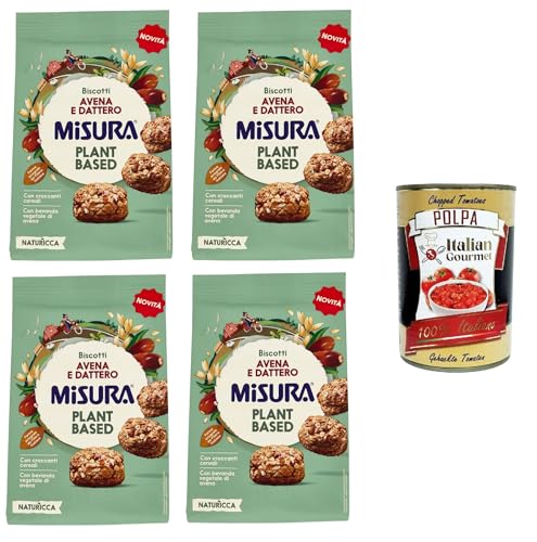 Misura, Naturìcca Plant Based biscotti avena e dattero,Naturìcca Plant Based Hafer- und Dattelkekse 4x 260 g+Italian Gourmet polpa 400g Misura, Naturìcca Plant Based biscotti avena e dattero,Naturìcca Plant Based Hafer- und Dattelkekse 4x 260 g+Italian Gourmet polpa 400g von Italian Gourmet E.R.