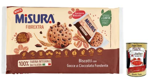 Misura Fibrextra,100% Vollkorn-Mürbeteig,Kekse mit dunklen Schokoladentropfen,Packung mit 280g, Italian Gourmet Polpa di Pomodoro 400g Dose Misura Fibrextra,100% Vollkorn-Mürbeteig,Kekse mit dunklen Schokoladentropfen,Packung mit 280g, Italian Gourmet Polpa di Pomodoro 400g Dose von Italian Gourmet E.R.