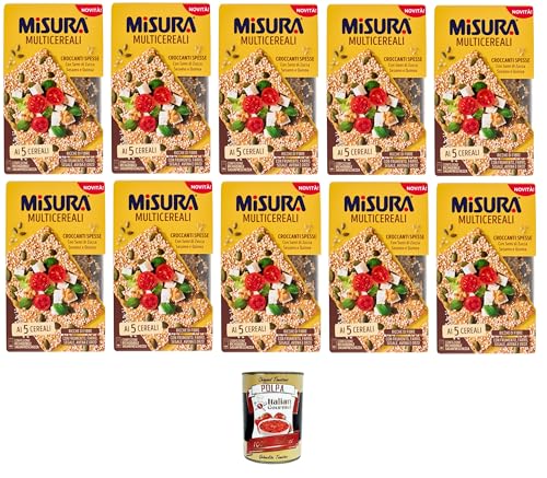 Misura Multicereali Croccanti,Mehrkorn Knusperbrei mit Kürbiskernen, Sesam und Quinoa 10x 200 g+ Italian Gourmet polpa 400g Misura Multicereali Croccanti,Mehrkorn Knusperbrei mit Kürbiskernen, Sesam und Quinoa 10x 200 g+ Italian Gourmet polpa 400g von Italian Gourmet E.R.