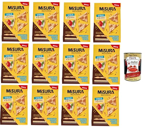 Misura Multicereali Sfoglie ai 5 Cereali Größe Mehrkorn-5-Korn-Blätterteig 12x170 g+ Italian Gourmet Polpa di Pomodoro 400g Misura Multicereali Sfoglie ai 5 Cereali Größe Mehrkorn-5-Korn-Blätterteig 12x170 g+ Italian Gourmet Polpa di Pomodoro 400g von Italian Gourmet E.R.