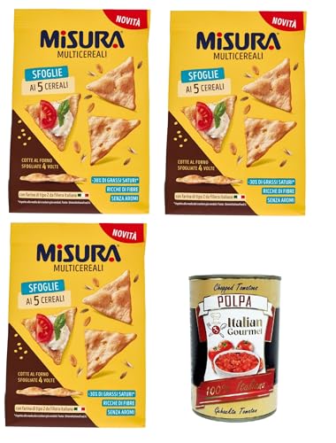 Misura Multicereali Sfoglie ai 5 Cereali Größe Mehrkorn-5-Korn-Blätterteig 3x170 g+ Italian Gourmet Polpa di Pomodoro 400g Misura Multicereali Sfoglie ai 5 Cereali Größe Mehrkorn-5-Korn-Blätterteig 3x170 g+ Italian Gourmet Polpa di Pomodoro 400g von Italian Gourmet E.R.