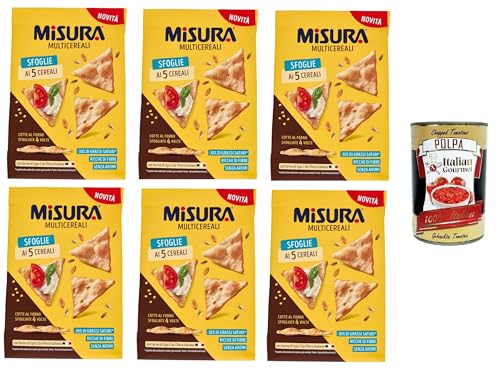 Misura Multicereali Sfoglie ai 5 Cereali Größe Mehrkorn-5-Korn-Blätterteig 6x170 g+ Italian Gourmet Polpa di Pomodoro 400g Misura Multicereali Sfoglie ai 5 Cereali Größe Mehrkorn-5-Korn-Blätterteig 6x170 g+ Italian Gourmet Polpa di Pomodoro 400g von Italian Gourmet E.R.