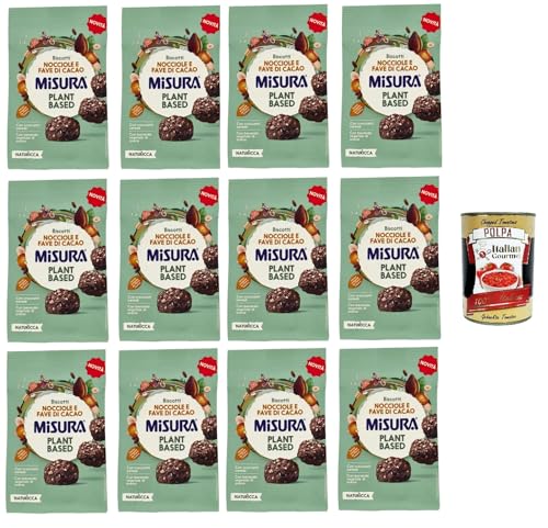 Misura Naturìcca Biscotti Nocciole e Fave di Cacao Plant Based Kekse Haselnüsse und Kakaobohnen auf pflanzlicher Basis 12x260 g+Italian Gourmet polpa 400g Misura Naturìcca Biscotti Nocciole e Fave di Cacao Plant Based Kekse Haselnüsse und Kakaobohnen auf pflanzlicher Basis 12x260 g+Italian Gourmet polpa 400g von Italian Gourmet E.R.