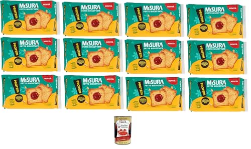 Misura Protein-Zwieback abmessen | Reich an Ballaststoffen und pflanzlichen Proteinen 12x 320gr + Italian Gourmet polpa 400g Misura Protein-Zwieback abmessen | Reich an Ballaststoffen und pflanzlichen Proteinen 12x 320gr + Italian Gourmet polpa 400g von Italian Gourmet E.R.