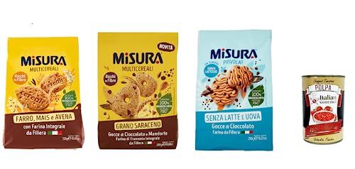 Misura Testpaket Privolat Integrali Mehrkorn-Vollkornkekse mit knusprigen Cerealien + Italian gourmet polpa 400g von Italian Gourmet E.R.