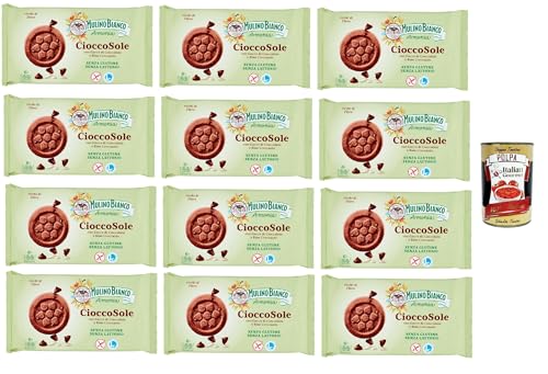 Mlino Bianco Armonia Cioccosole Gluten- und laktosefreie Schokoladenkekse mit Reis, 12x 250g + Italian Gourmet polpa 400g Mlino Bianco Armonia Cioccosole Gluten- und laktosefreie Schokoladenkekse mit Reis, 12x 250g + Italian Gourmet polpa 400g von Italian Gourmet E.R.