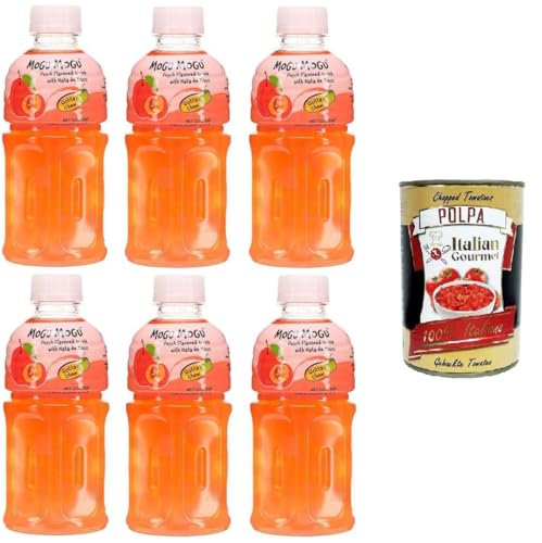 Mogu Mogu bevanda gusto Pesca Getränk mit Pfirsichgeschmack, 6x320 ml+ Italian Gourmet polpa 400g Mogu Mogu bevanda gusto Pesca Getränk mit Pfirsichgeschmack, 6x320 ml+ Italian Gourmet polpa 400g von Italian Gourmet E.R.