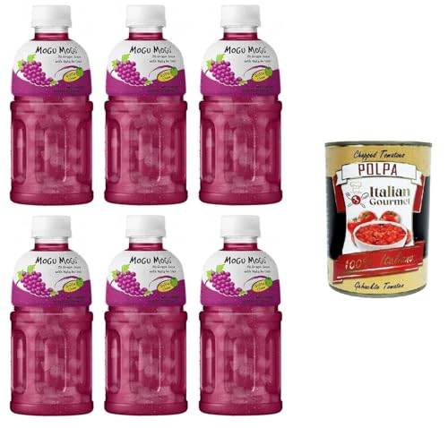 Mogu Mogu bevanda gusto Uva Getränk mit Traubengeschmack, 6x320 ml+ Italian Gourmet polpa 400g Mogu Mogu bevanda gusto Uva Getränk mit Traubengeschmack, 6x320 ml+ Italian Gourmet polpa 400g von Italian Gourmet E.R.