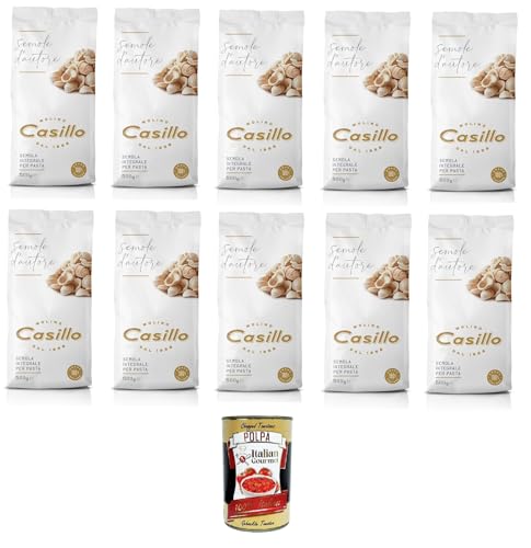 Molino Casillo Semola D'Autore Farina di semola rimacinata integrale per pasta Vollkorn-Grießmehl für Nudeln 10x500gr + Italian Gourmet polpa 400g Molino Casillo Semola D'Autore Farina di semola rimacinata integrale per pasta Vollkorn-Grießmehl für Nudeln 10x500gr + Italian Gourmet polpa 400g von Italian Gourmet E.R.