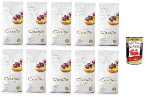 Molino Casillo Semola D'Autore Farina di semola rimacinata per Pasta Frolla e Biscotti Nachgemahlenes Grießmehl für Mürbeteig und Kekse 10x500gr + Italian Gourmet polpa 400g Molino Casillo Semola D'Autore Farina di semola rimacinata per Pasta Frolla e Biscotti Nachgemahlenes Grießmehl für Mürbeteig und Kekse 10x500gr + Italian Gourmet polpa 400g von Italian Gourmet E.R.