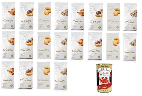 Molino Casillo Testpaket Semola D'Autore Farina di semola rimacinata Für Kekse, Pizzen und Focaccia, Panzerotti und frittierte Speisen, Vollkorn für Pasta 20x500gr + Italian Gourmet polpa 400g Molino Casillo Testpaket Semola D'Autore Farina di semola rimacinata Für Kekse, Pizzen und Focaccia, Panzerotti und frittierte Speisen, Vollkorn für Pasta 20x500gr + Italian Gourmet polpa 400g von Italian Gourmet E.R.