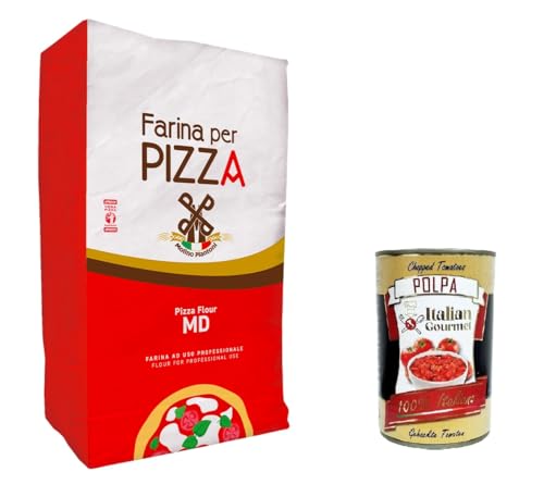 Molino Piantoni Farina per pizza Tradizionale 00 MD Traditionelles Pizzamehl 00 MD 25kg+ Italian gourmet polpa 400g Molino Piantoni Farina per pizza Tradizionale 00 MD Traditionelles Pizzamehl 00 MD 25kg+ Italian gourmet polpa 400g von Italian Gourmet E.R.