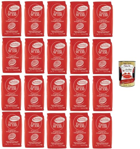 Molino Rossetto Farina di Grano Tenero 00 W330 Weichweizenmehl 20x1kg + Italian Gourmet polpa 400g Molino Rossetto Farina di Grano Tenero 00 W330 Weichweizenmehl 20x1kg + Italian Gourmet polpa 400g von Italian Gourmet E.R.